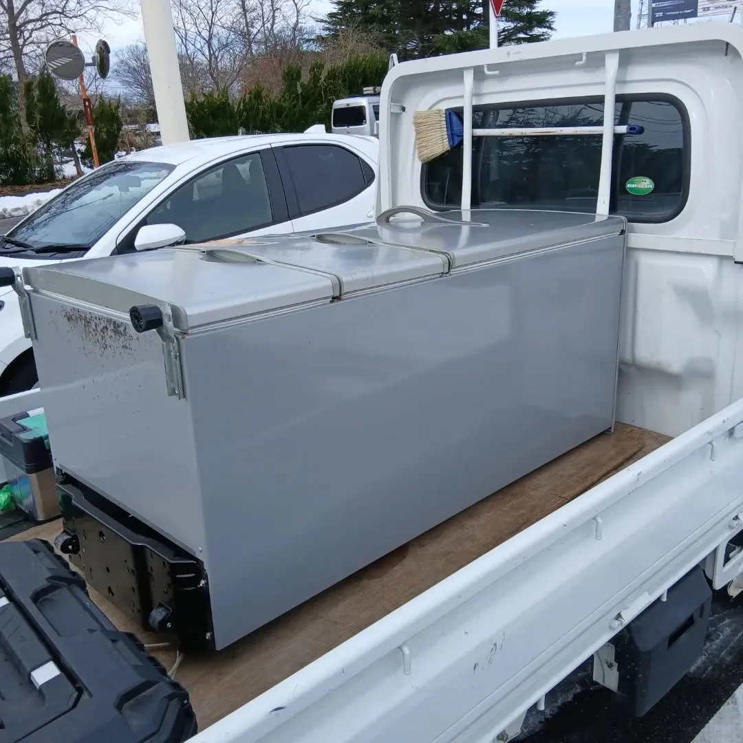 新潟市江南区で冷蔵庫の引っ越し作業と古い冷蔵庫の回収を行いま...