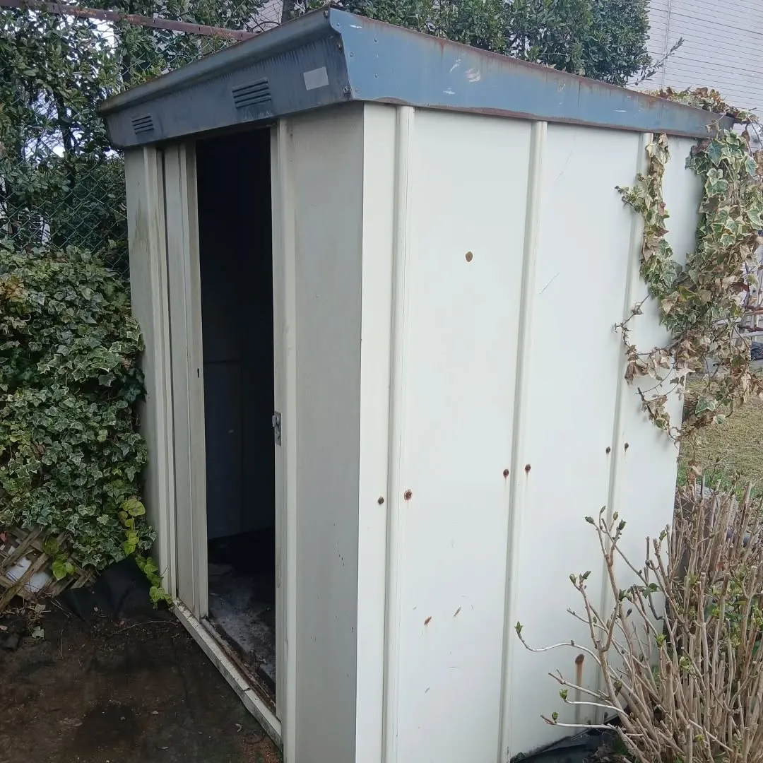 【新潟市北区】物置解体＆庭木伐採事例｜蔦の撤去から設置準備ま...