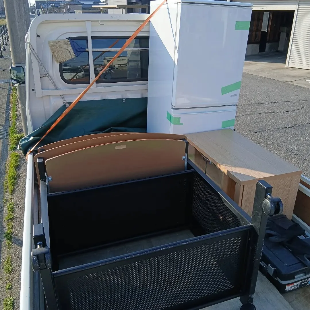 新潟市東区｜引越し直前の不用品回収！冷蔵庫等、軽トラパック